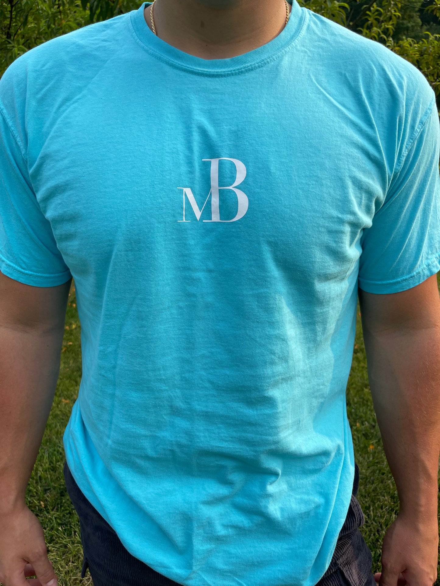 Teal mB logo T-shirt