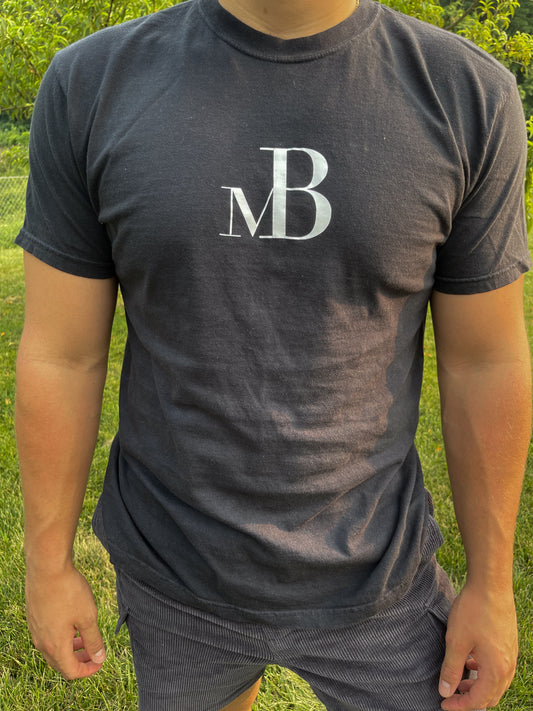 Black mB logo T-shirt