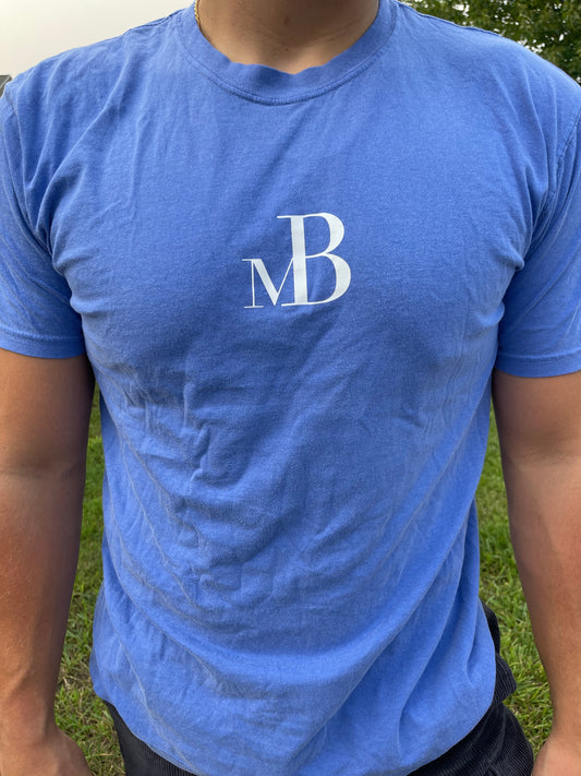 Blue mB logo T-shirt