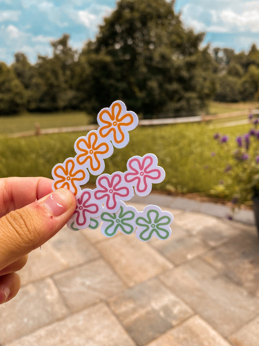 Summer flowers sticker
